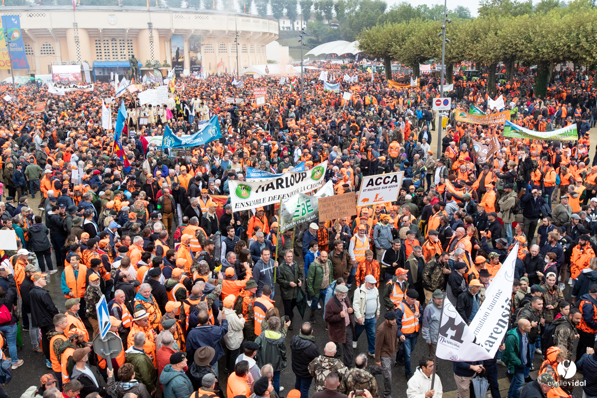 Manifestation chasses traditionnelles à Mont-de-Marsan