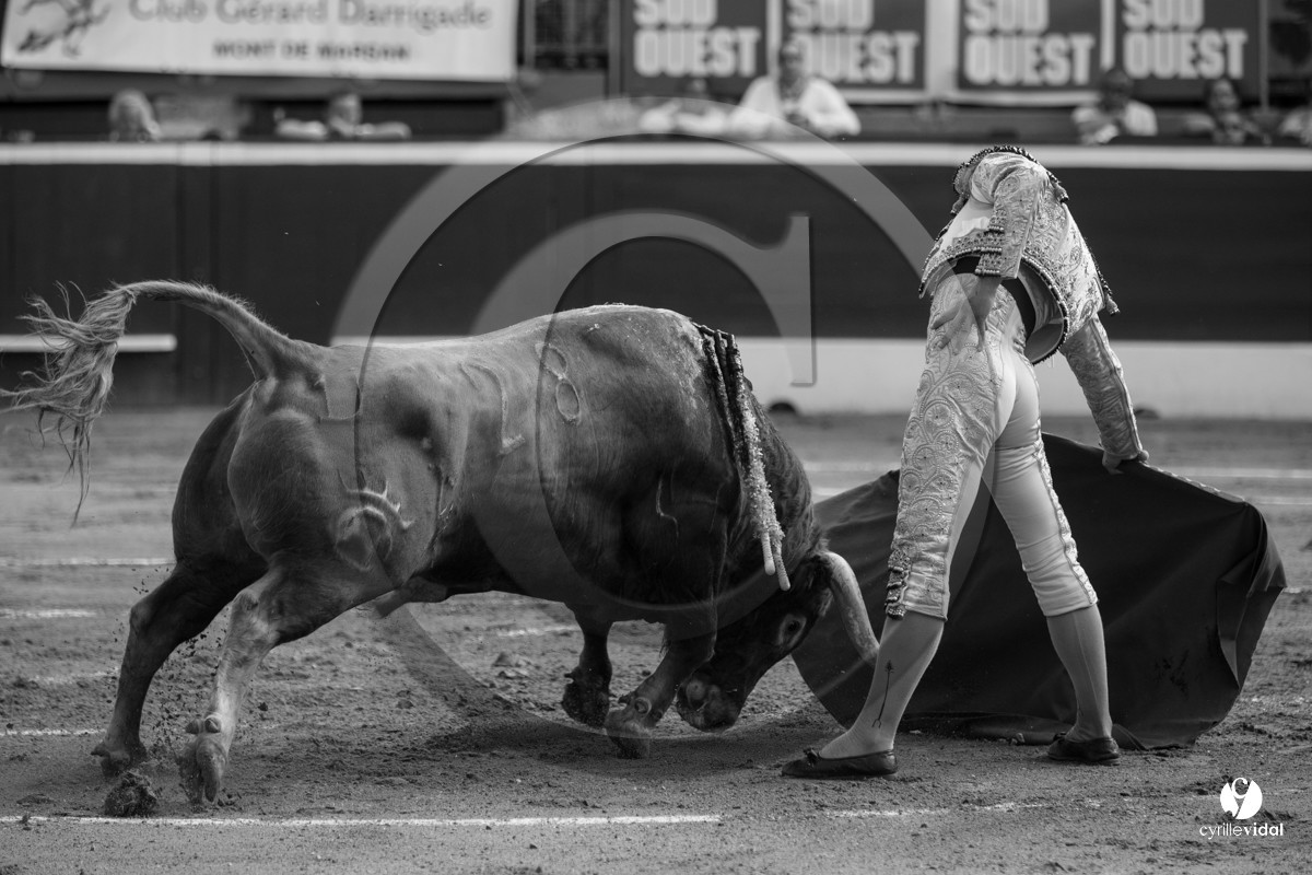 Mont-de-Marsan corrida de Dolores Aguirre pour Octavio Chacon - Pepe Moral - Juan Léal
