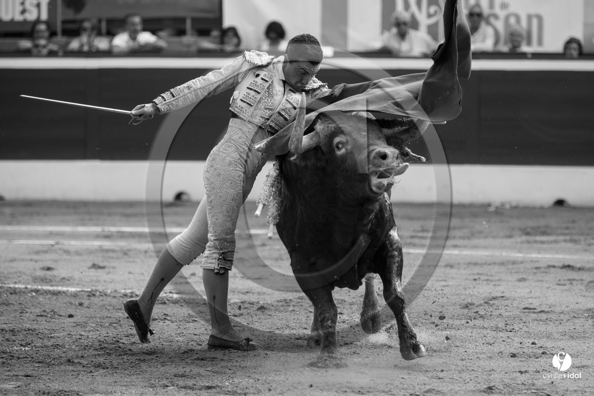 Mont-de-Marsan corrida de Dolores Aguirre pour Octavio Chacon - Pepe Moral - Juan Léal