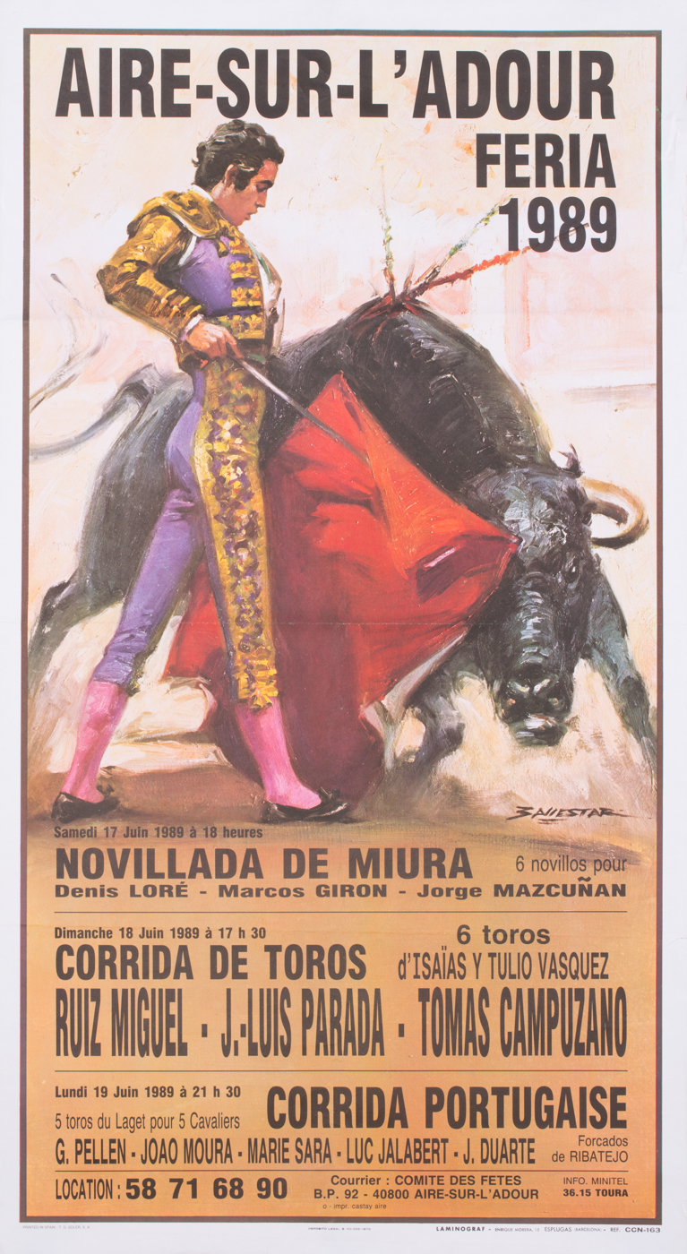 Affiches taurines Aire sur l'Adour