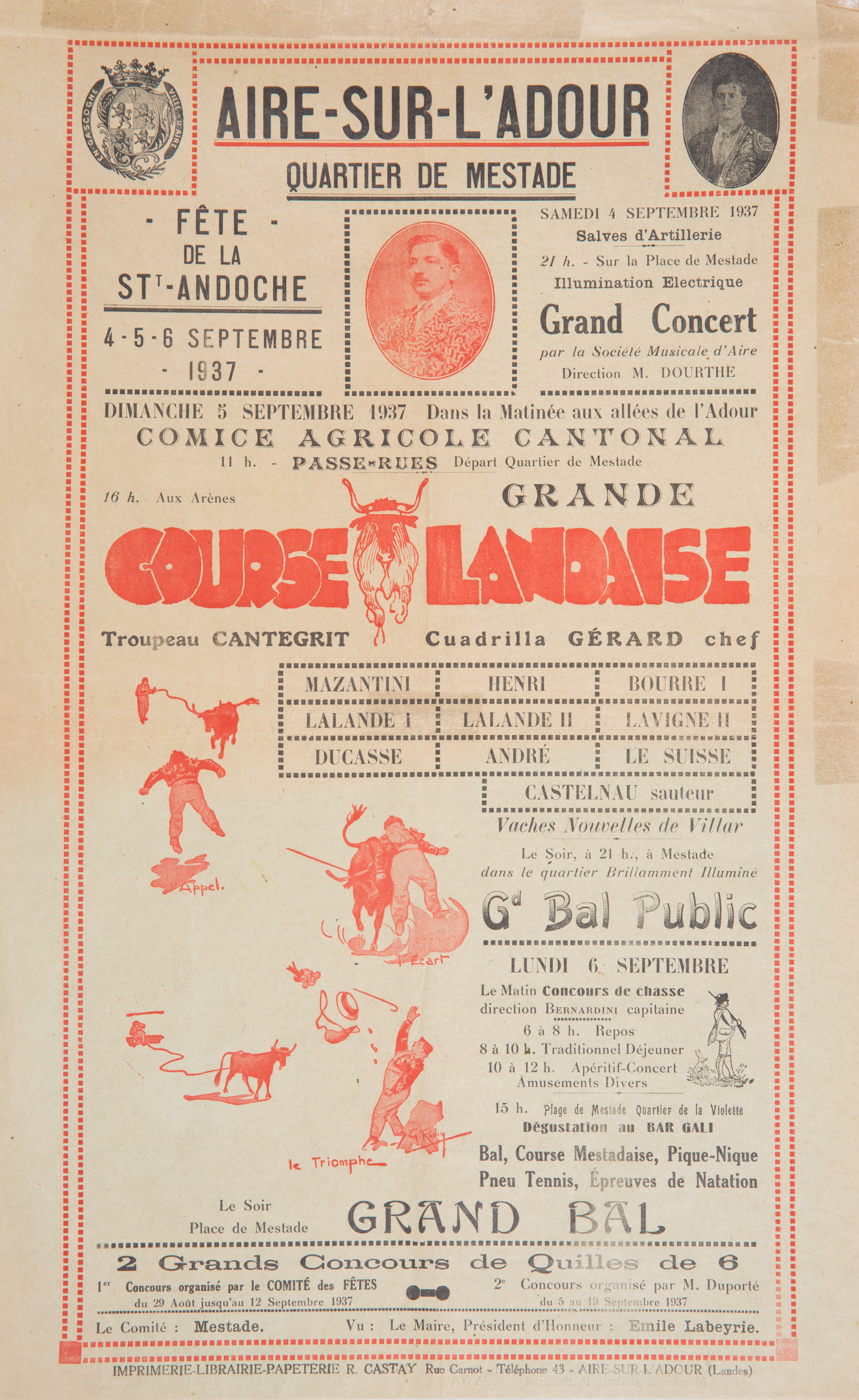 Affiches taurines Aire sur l'Adour