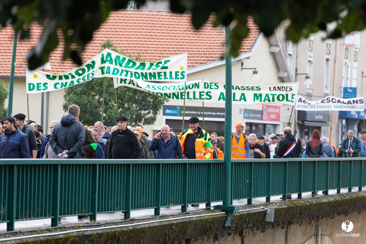 Manifestation chasses traditionnelles à Mont-de-Marsan