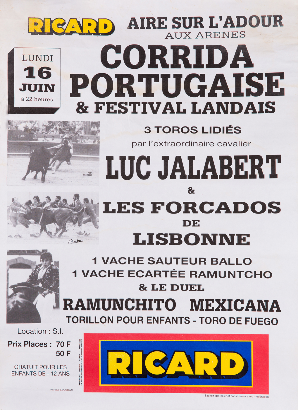 Affiches taurines Aire sur l'Adour