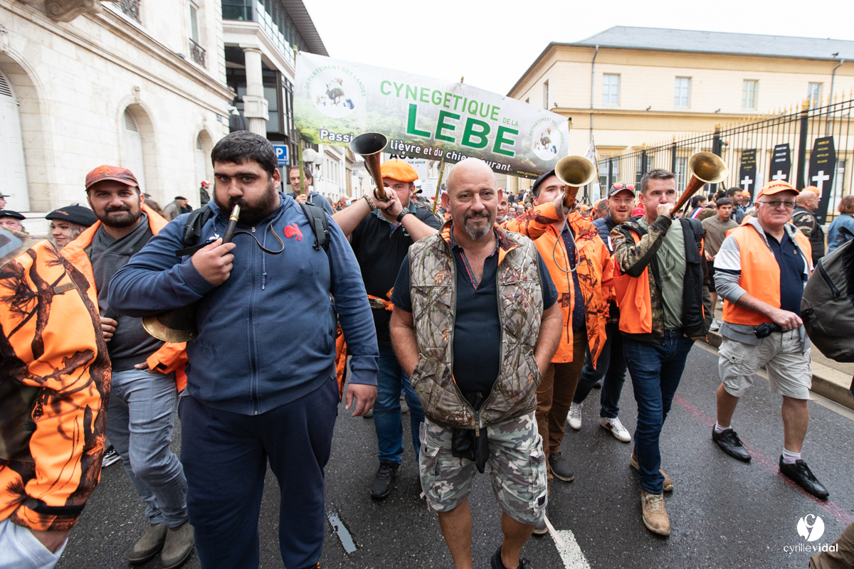 Manifestation chasses traditionnelles à Mont-de-Marsan