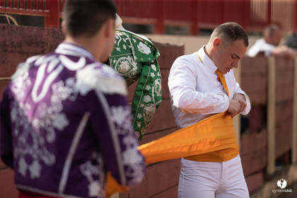 Course landaise Le Houga Ganadéria Dussau Cuadrilla Alexandre Brethes