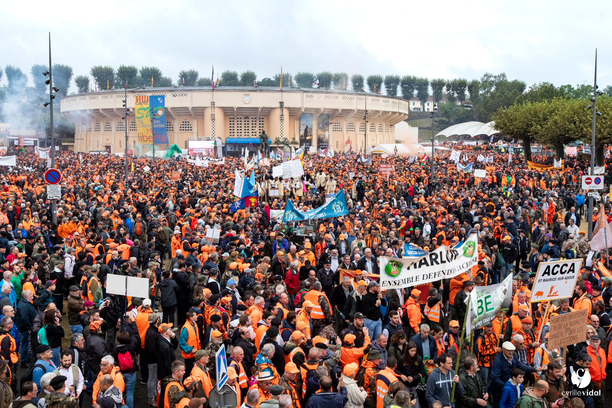 Manifestation chasses traditionnelles à Mont-de-Marsan