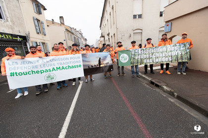 Manifestation chasses traditionnelles à Mont-de-Marsan
