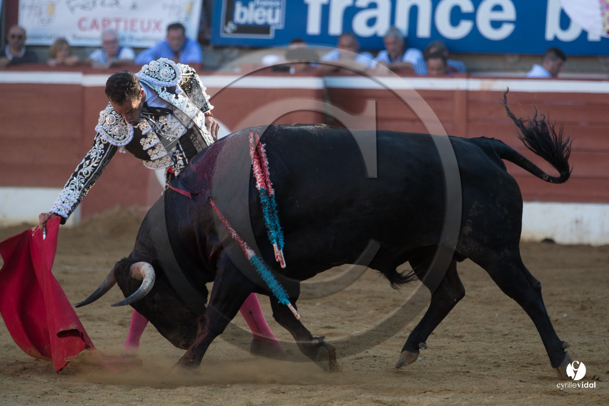 Mont-de-Marsan corrida de Dolores Aguirre pour Octavio Chacon - Pepe Moral - Juan Léal