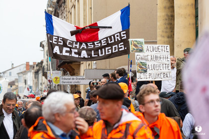 Manifestation chasses traditionnelles à Mont-de-Marsan