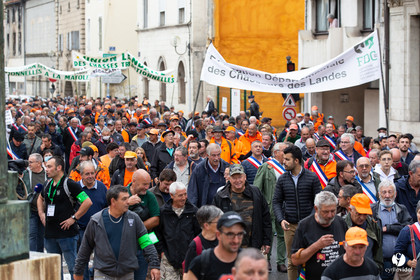 Manifestation chasses traditionnelles à Mont-de-Marsan