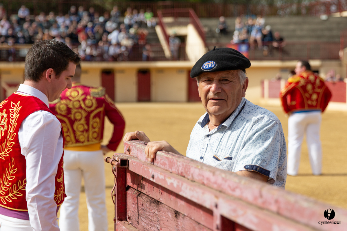 Course landaise Le Houga Ganadéria Dussau Cuadrilla Alexandre Brethes
