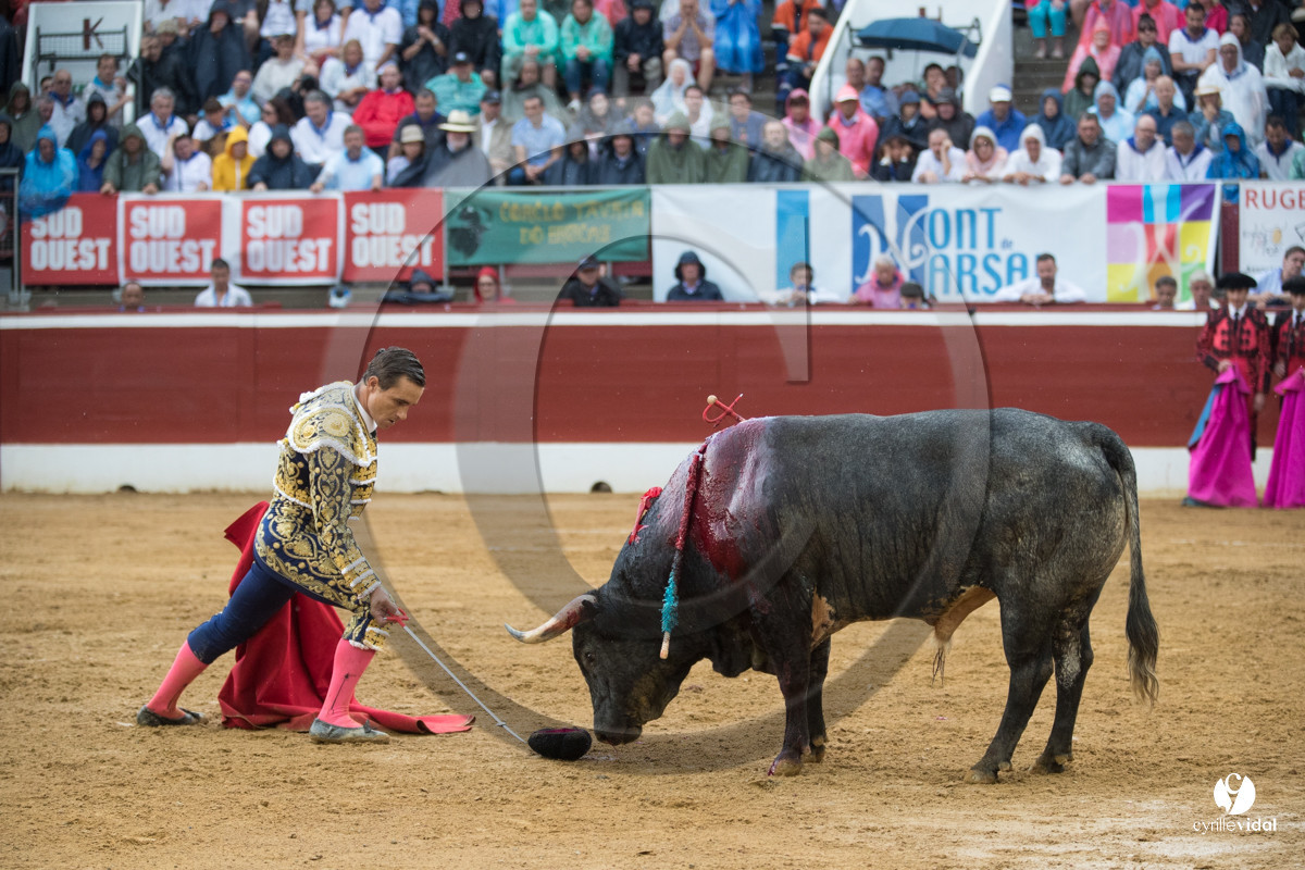 Mont-de-Marsan corrida de la Quinta pour Juan Bautista - Emilio de Justo - Thomas DUFAU