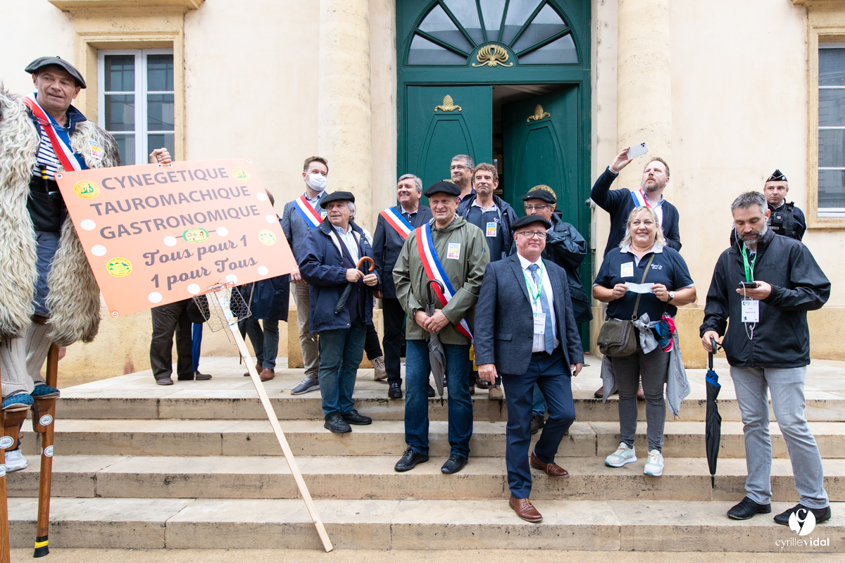 Manifestation chasses traditionnelles à Mont-de-Marsan
