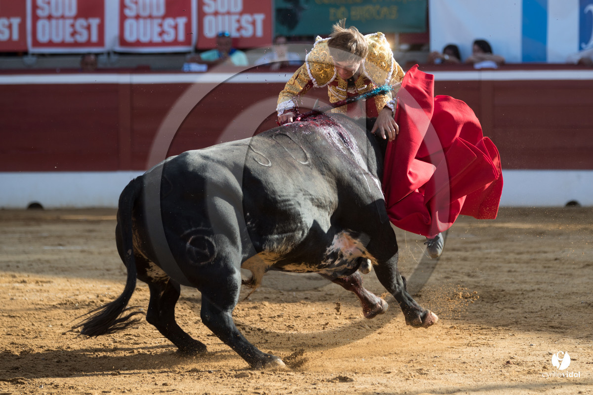 Mont-de-Marsan corrida de Dolores Aguirre pour Octavio Chacon - Pepe Moral - Juan Léal