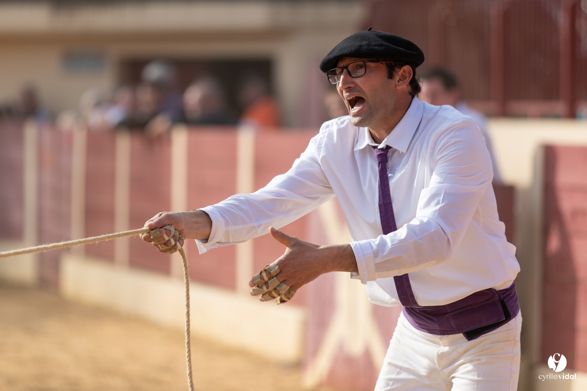 Course landaise Le Houga Ganadéria Dussau Cuadrilla Alexandre Brethes