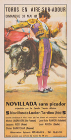 Affiches taurines Aire sur l'Adour