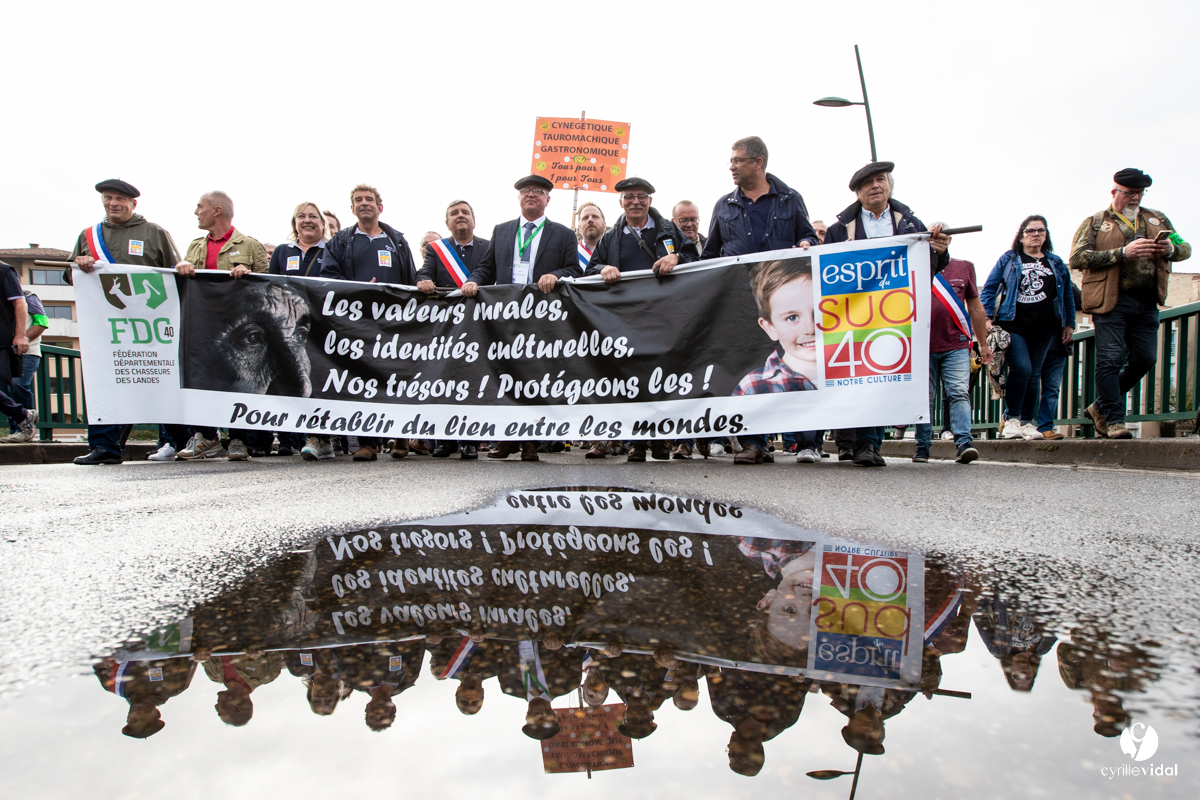Manifestation chasses traditionnelles à Mont-de-Marsan