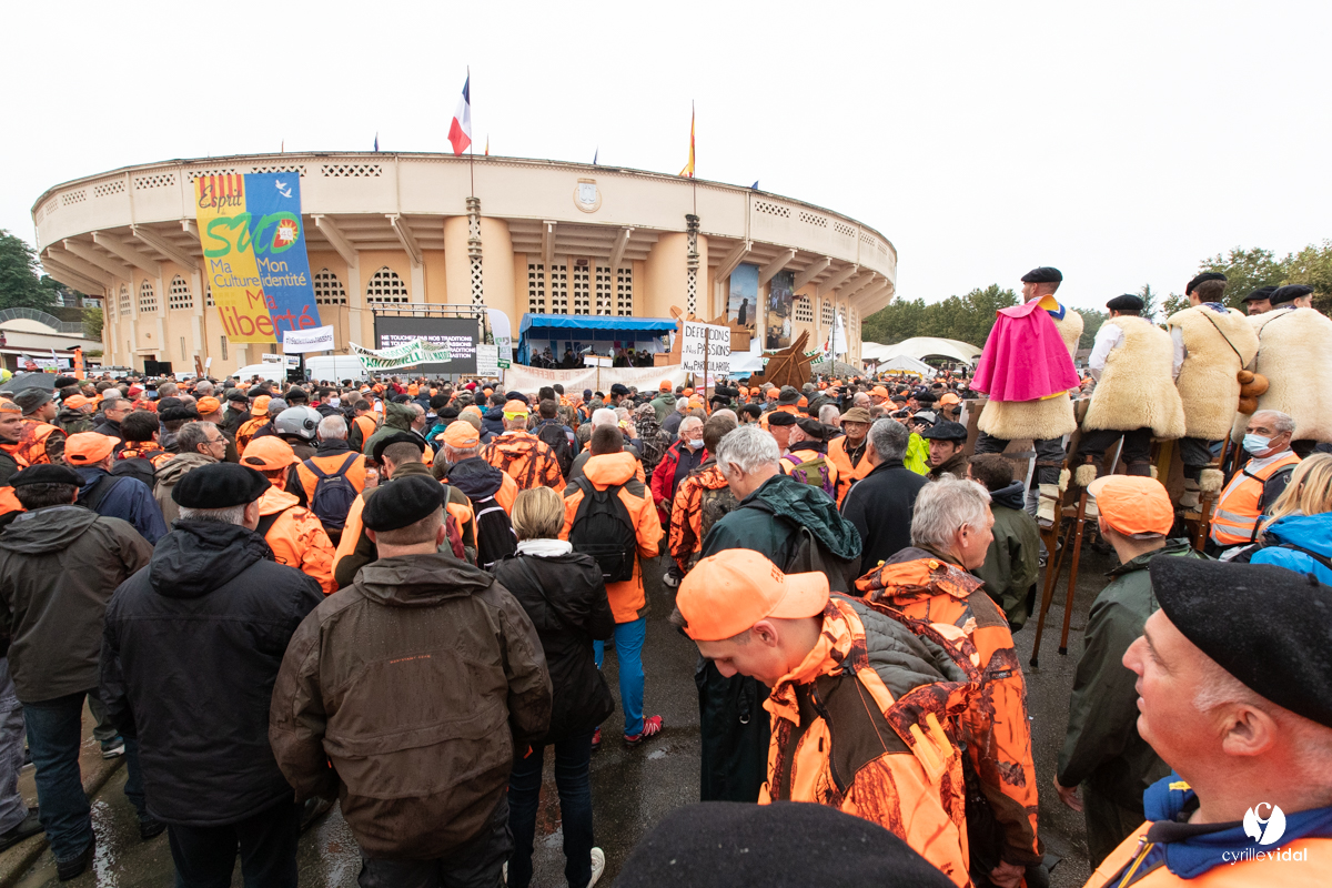 Manifestation chasses traditionnelles à Mont-de-Marsan