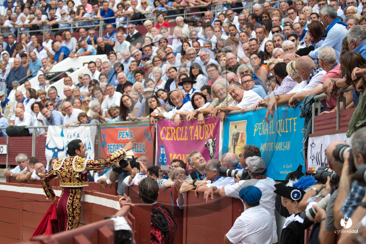 Mont-de-Marsan corrida de la Quinta pour Juan Bautista - Emilio de Justo - Thomas DUFAU