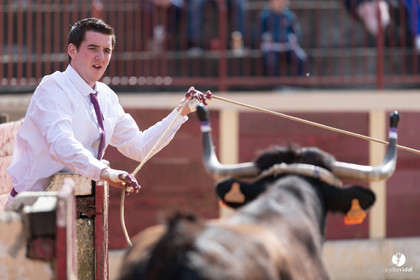 Course landaise Le Houga Ganadéria Dussau Cuadrilla Alexandre Brethes