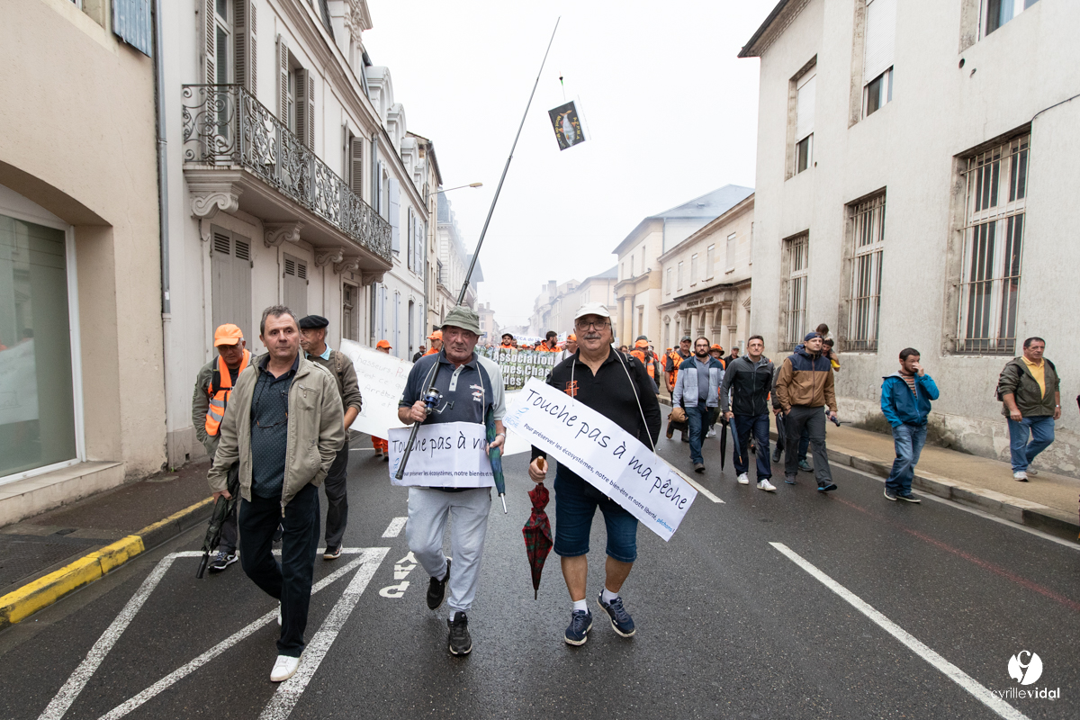 Manifestation chasses traditionnelles à Mont-de-Marsan
