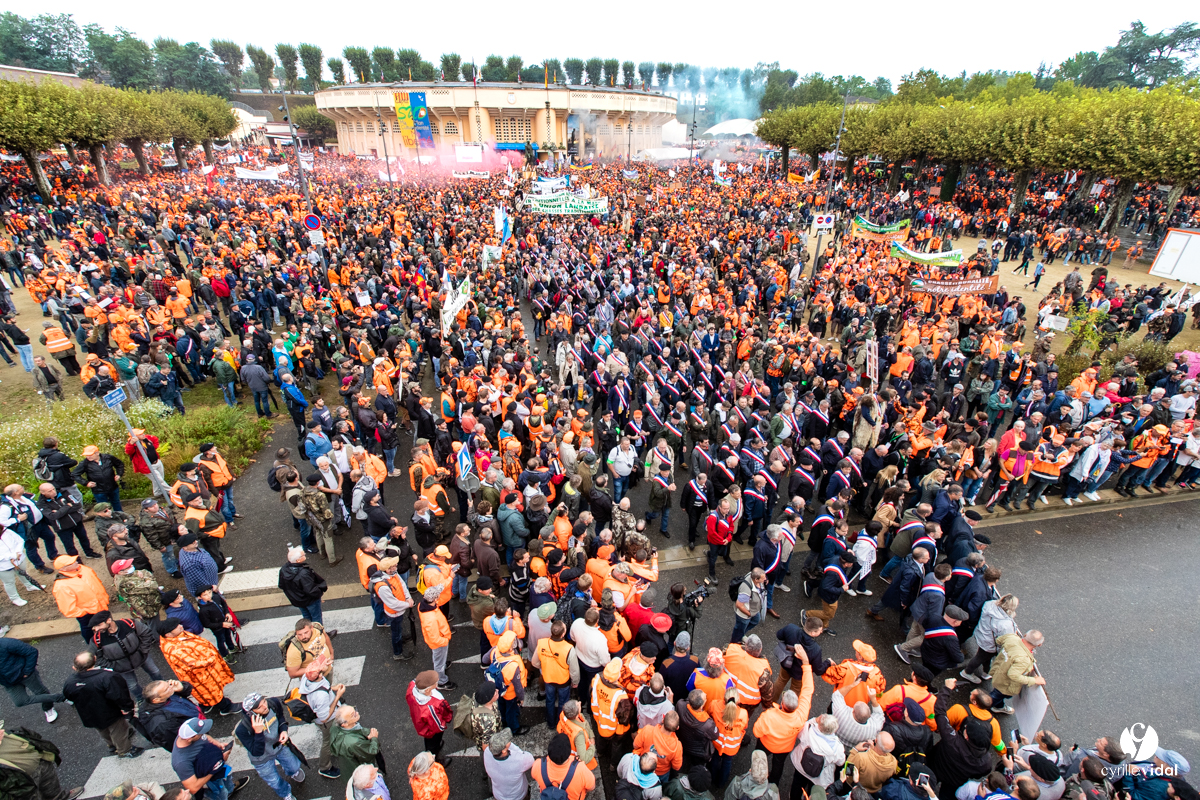 Manifestation chasses traditionnelles à Mont-de-Marsan