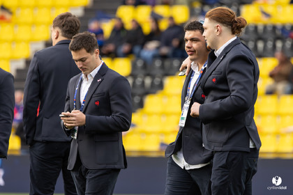 Grand chelem du XV de France U20 dans le tournoi des 6 nations après la victoire 31-28 contre l'Angleterre au Stade Marcel Deflandre de La Rochelle