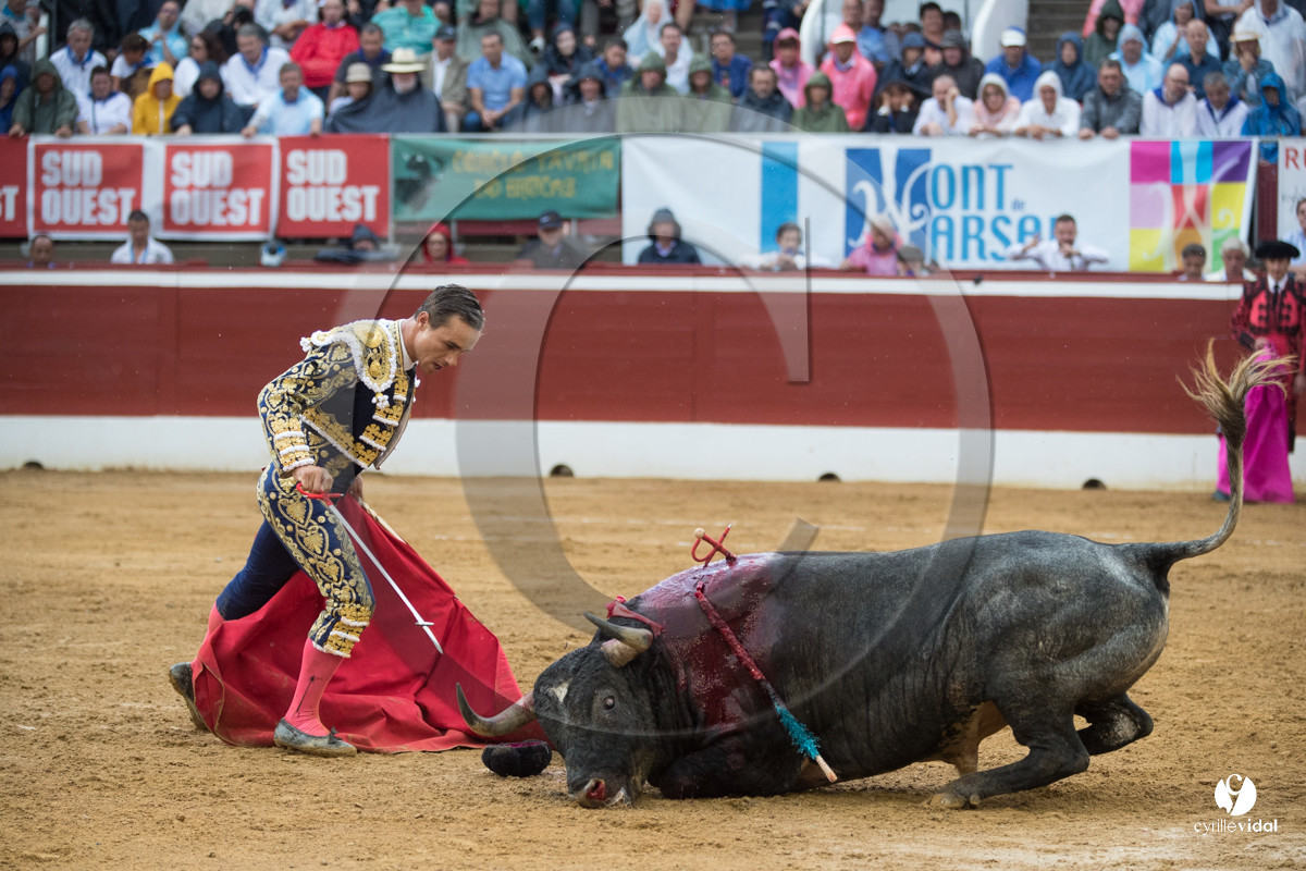 Mont-de-Marsan corrida de la Quinta pour Juan Bautista - Emilio de Justo - Thomas DUFAU