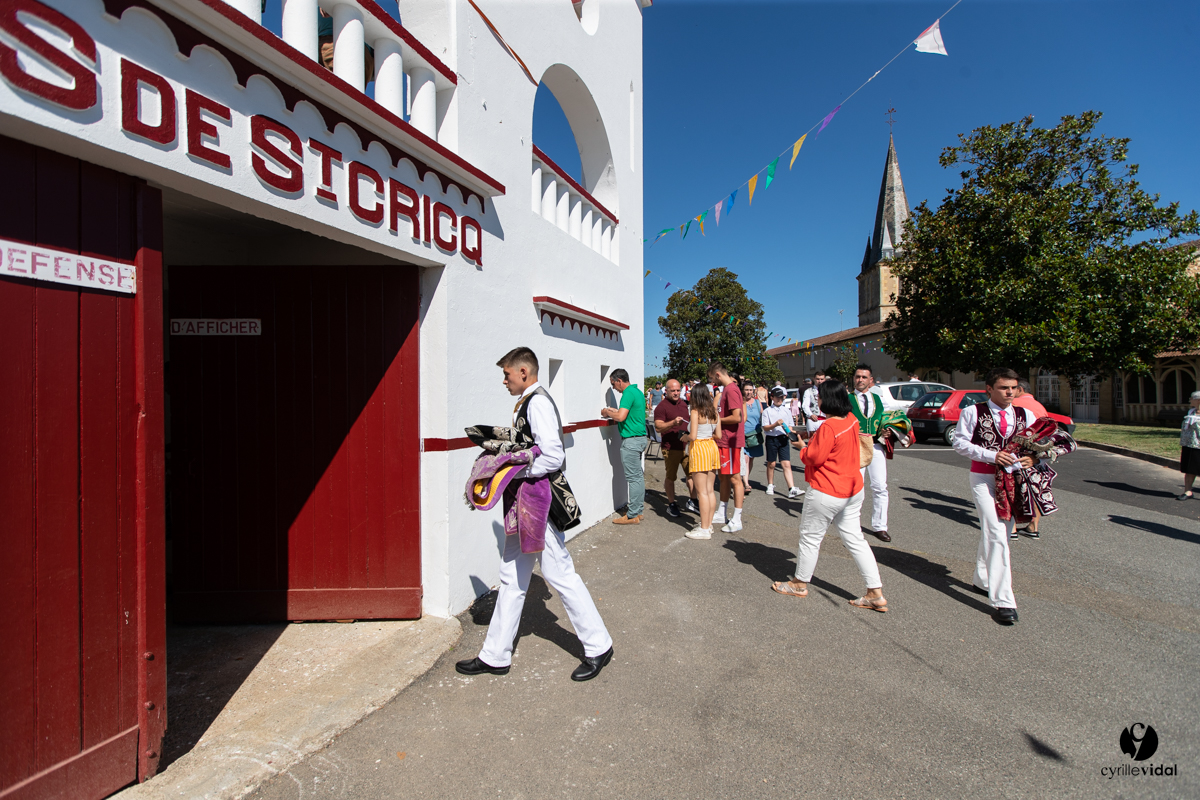 Saint-Cricq Chalosse course landaise de promotion Ganadéria Deyris Cuadrilla Jérémy Lafitte