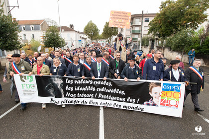 Manifestation chasses traditionnelles à Mont-de-Marsan